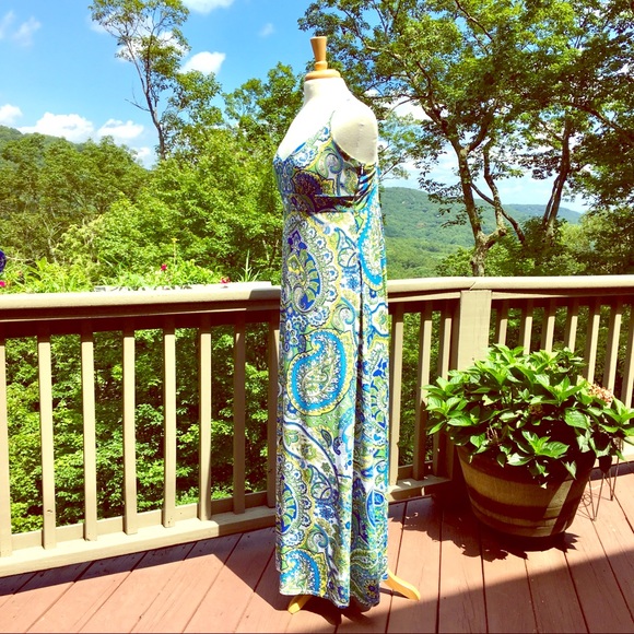 ♥️Loft Maxi Dress Sz 12 - Picture 4 of 6
